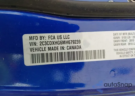 2021 Dodge Charger Gt Rwd from USA, damaged, VIN 2C3CDXHG6MH679239